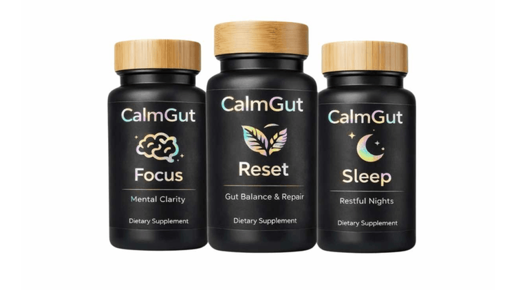 CalmGut best selling gut health supplements for digestion bloating relief focus and sleep support
