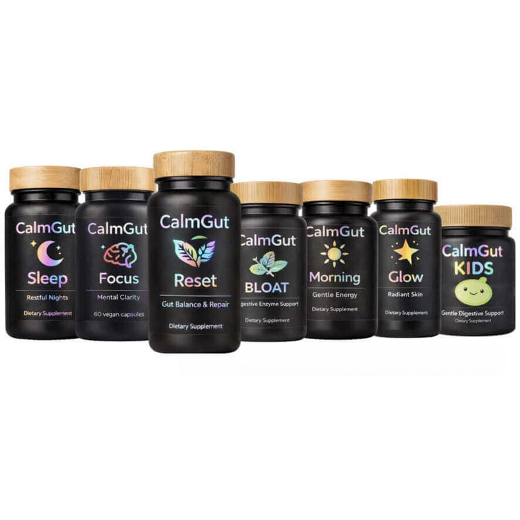 CalmGut Full Stack bundle complete gut health supplement system for digestion focus sleep and overall wellness